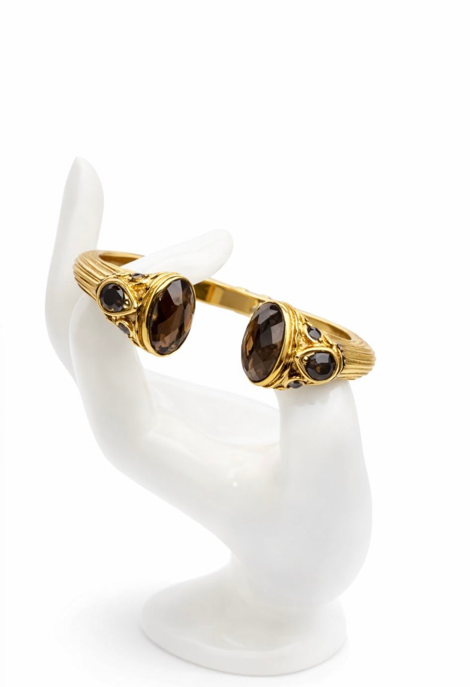 Bracelet Zinnia pierres naturelles Quartz fumé