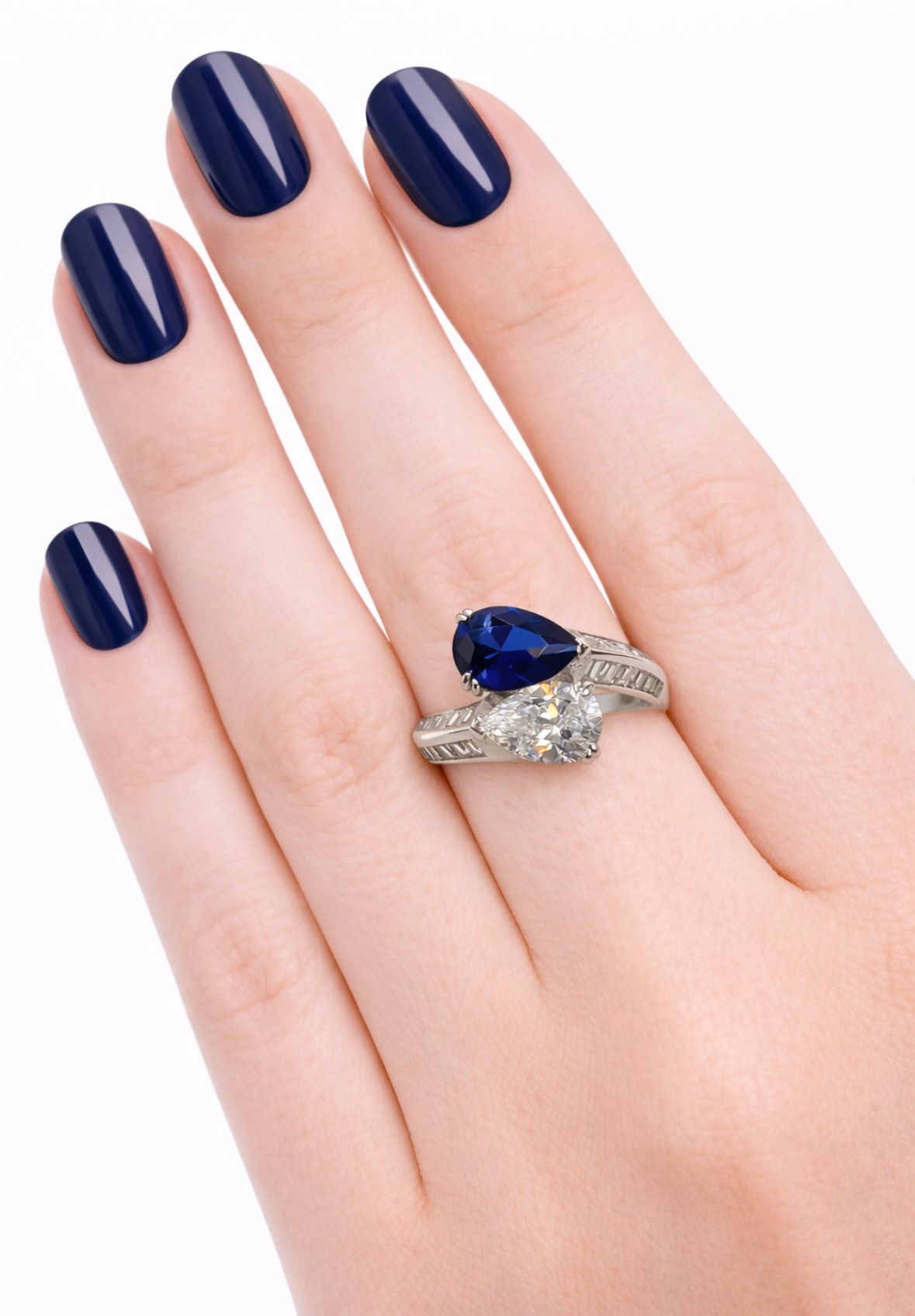 DOUBLE PEAR RING