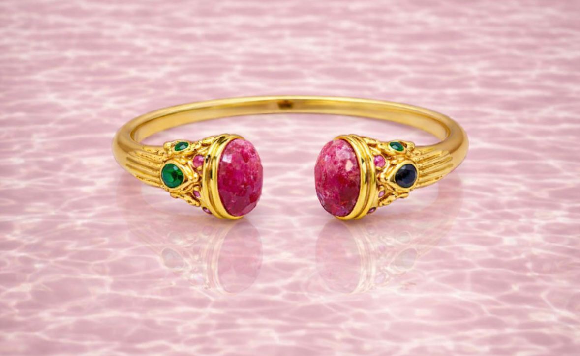 BRACELET ZINNIA PIERRES NATURELLES RACINE DE RUBIS
