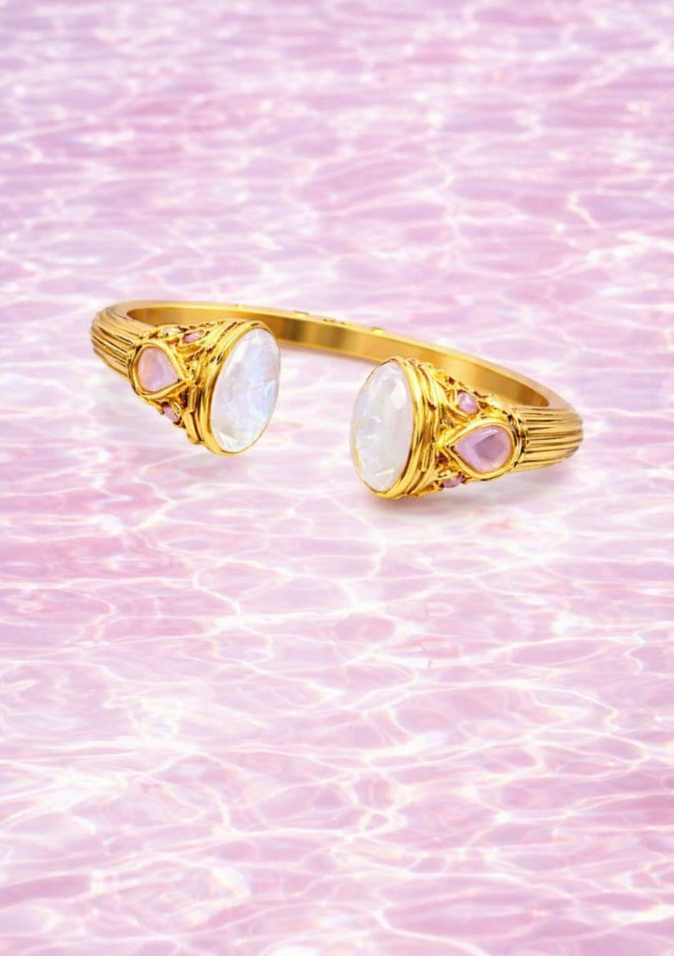 Bracelet Zinnia pierres naturelles  Pierre de Lune