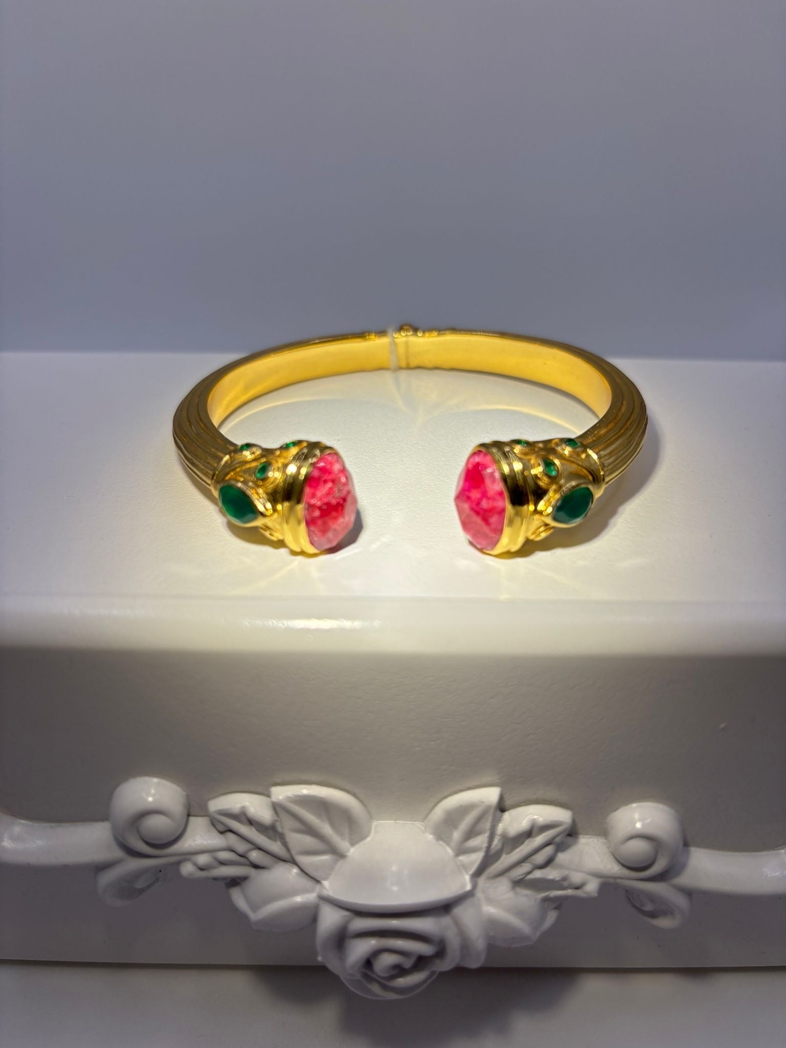 Bracelet Zinnia pierres naturelles Racine de Rubis