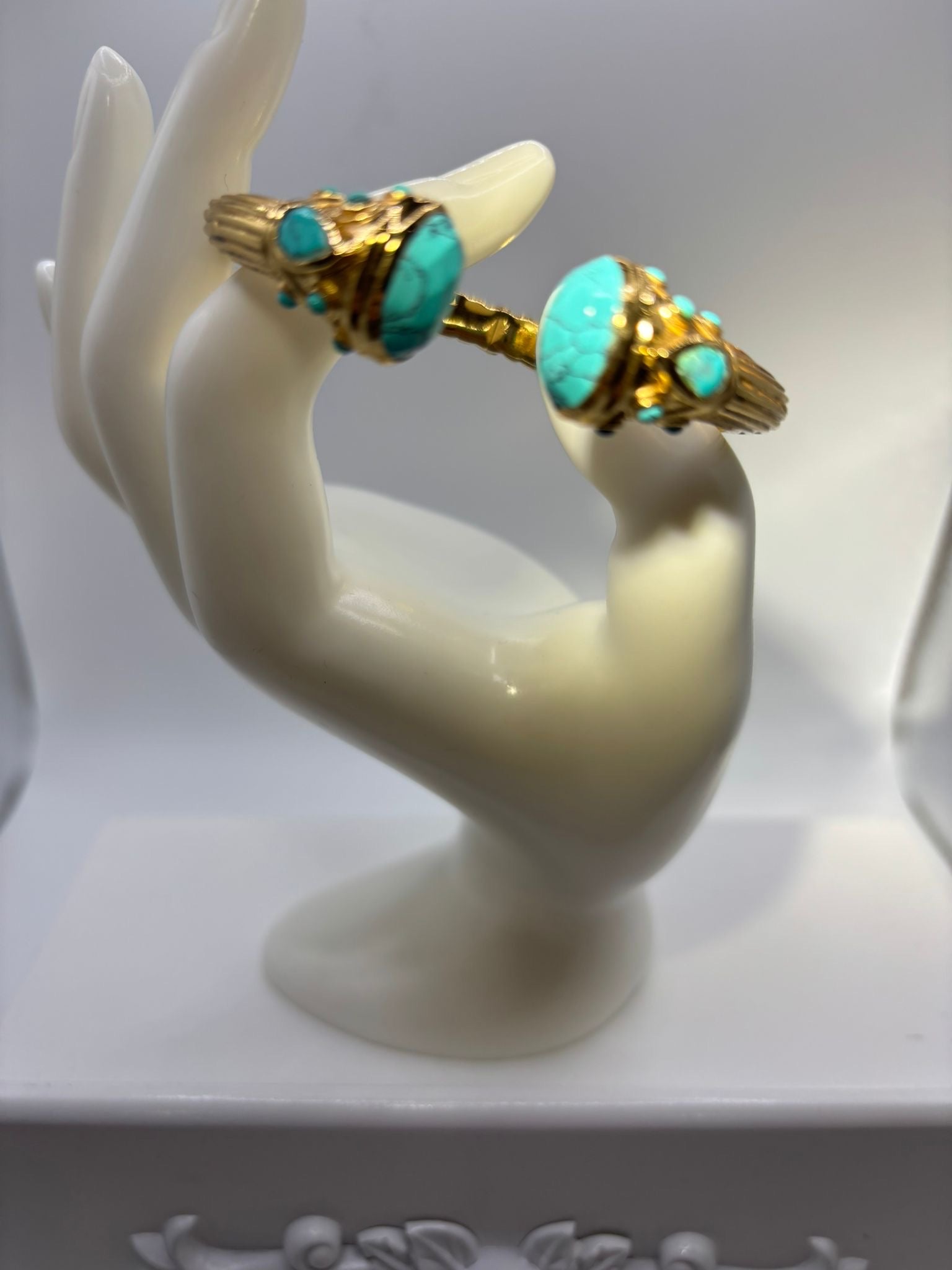 Bracelet Zinnia pierres naturelles Turquoise