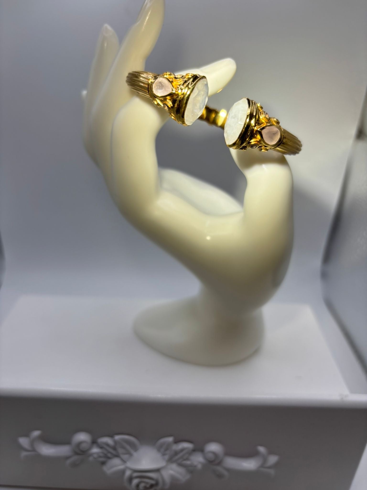 Bracelet Zinnia pierres naturelles  Pierre de Lune