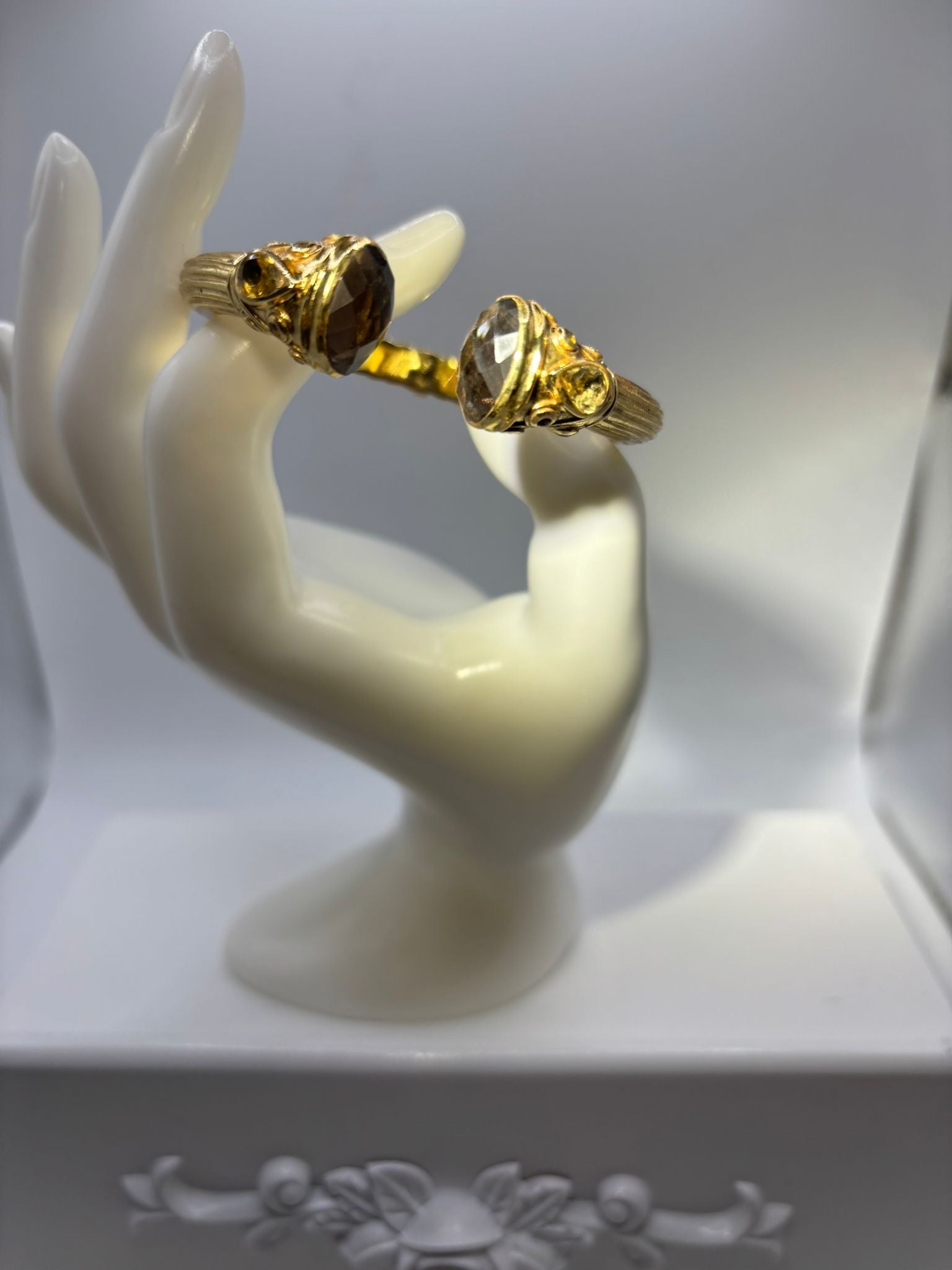 Bracelet Zinnia pierres naturelles Quartz fumé