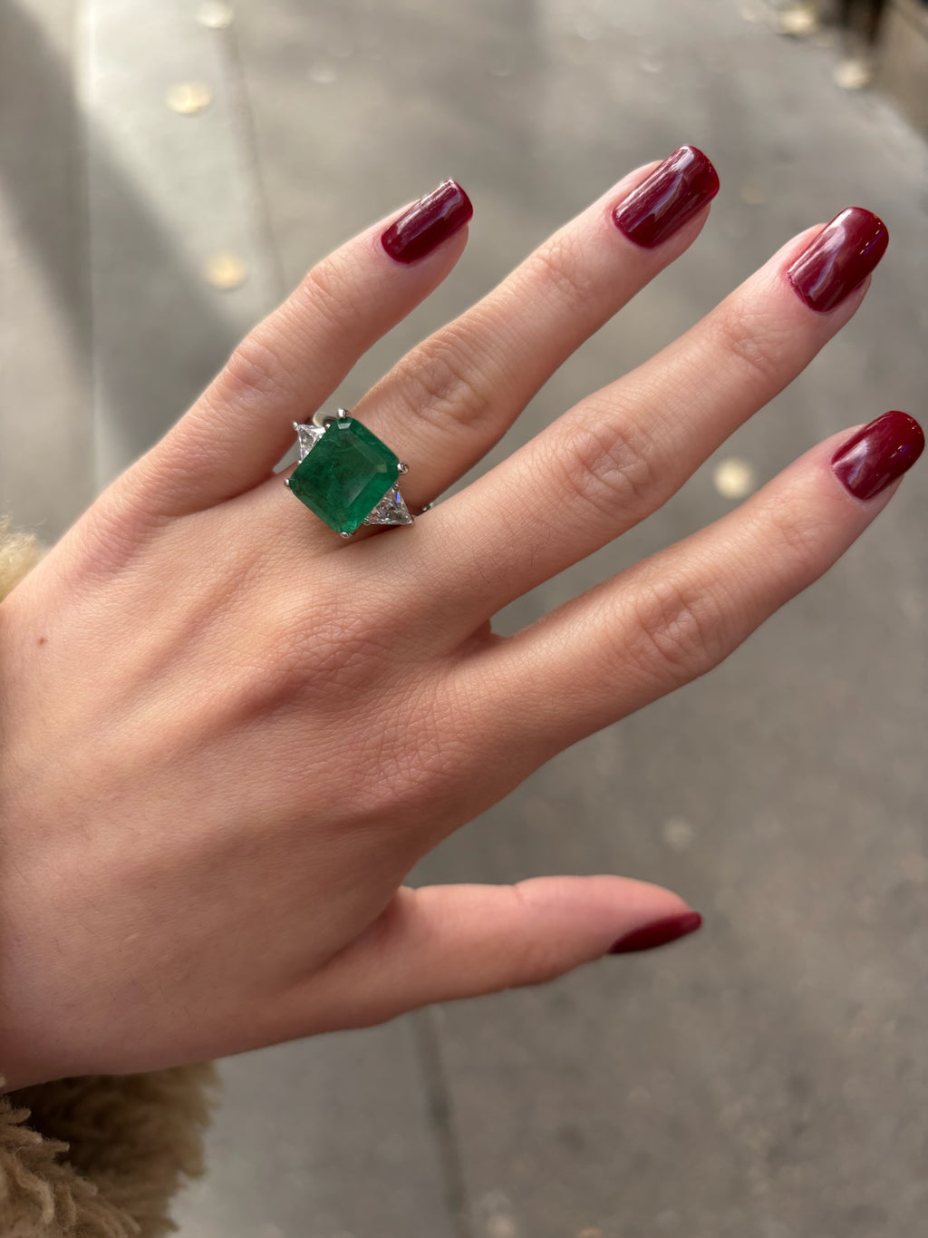 Bague Square solitaire