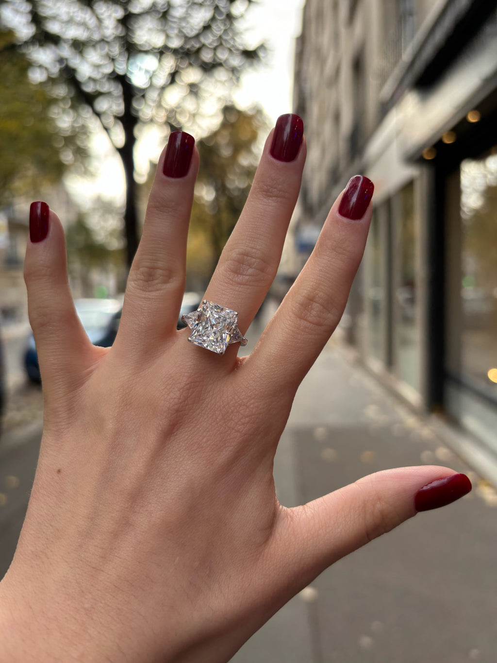 Bague Alysse Solitaire blanche