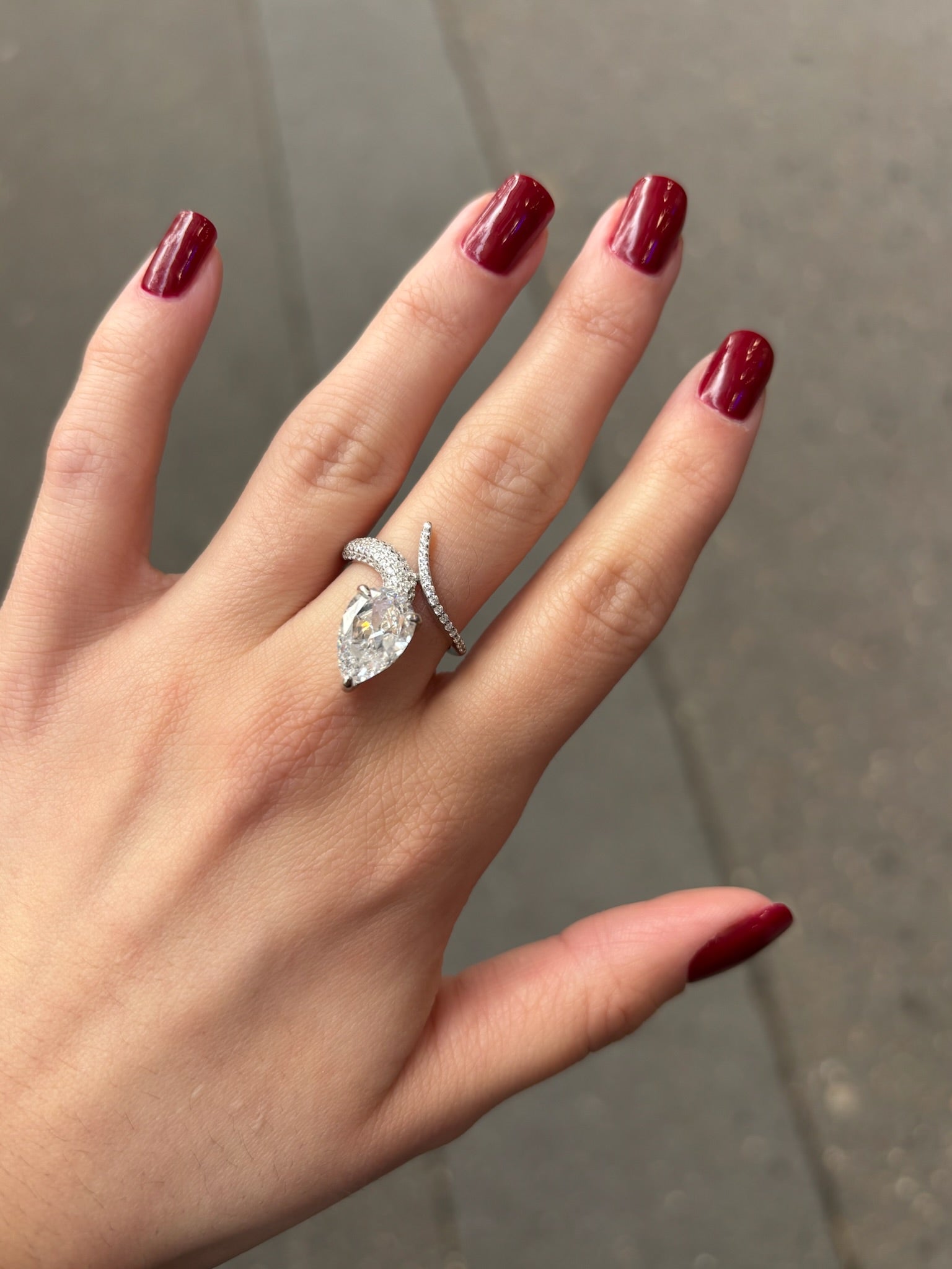 Bague Iris solitaire