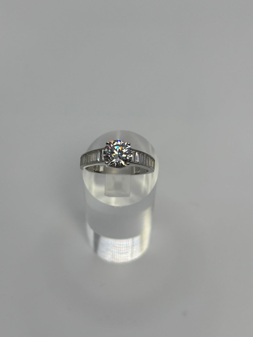 Bague Solitaire Baguette