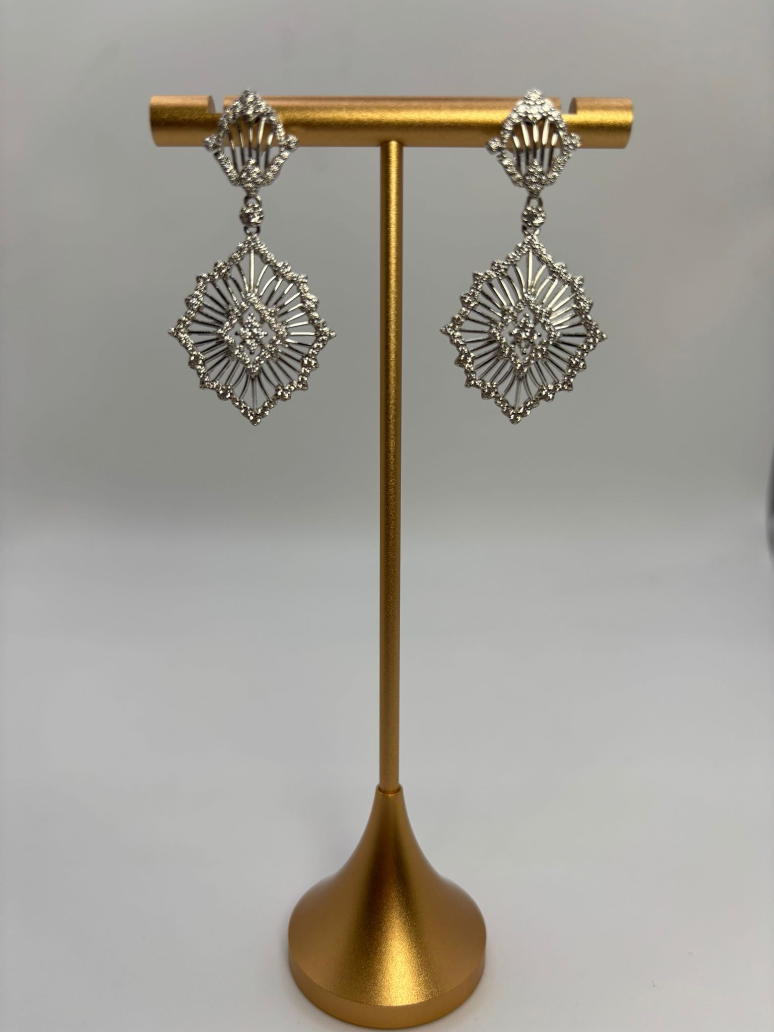 Boucles d'oreilles Glycine dentelles