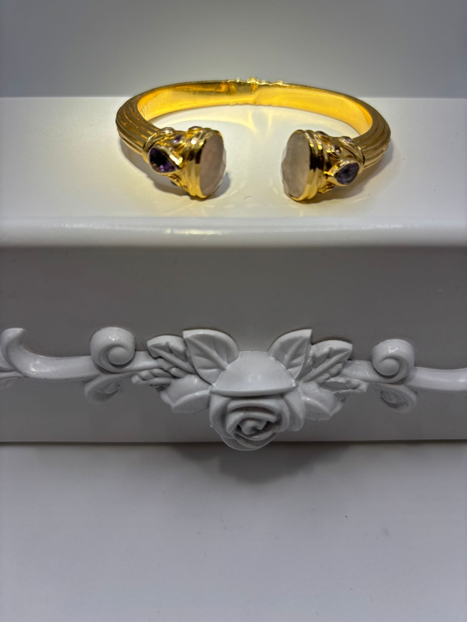 Bracelet Zinnia pierres naturelles Quartz rose