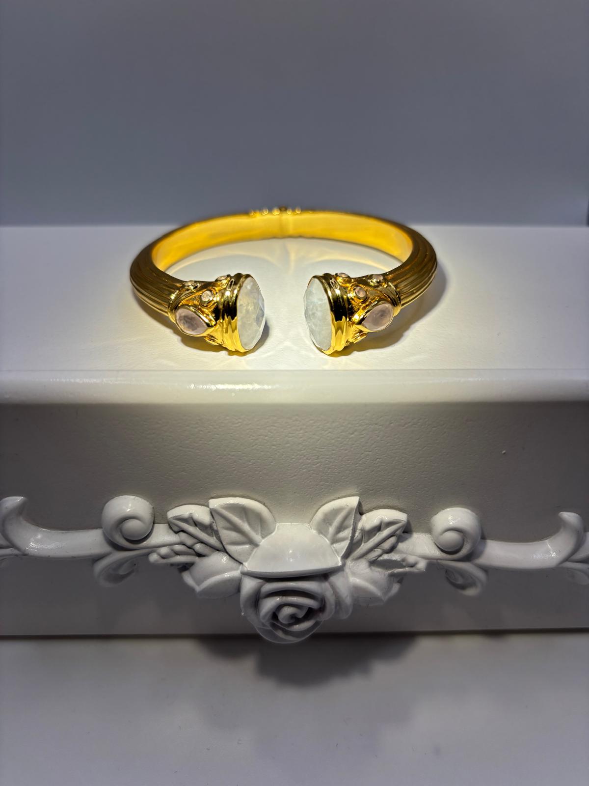 Bracelet Zinnia pierres naturelles  Pierre de Lune