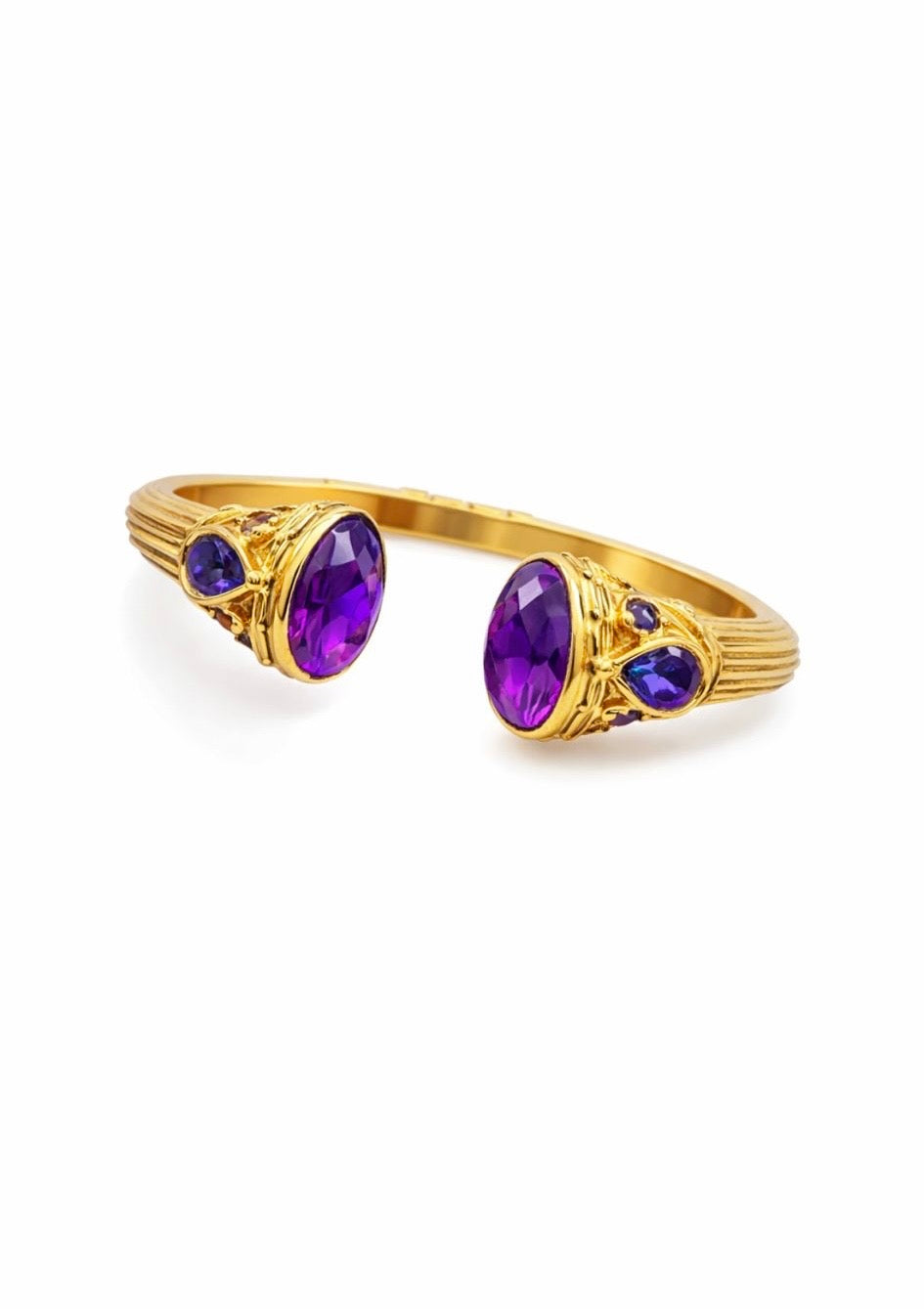 ZINNIA NATURAL STONE AMETHYST BRACELET