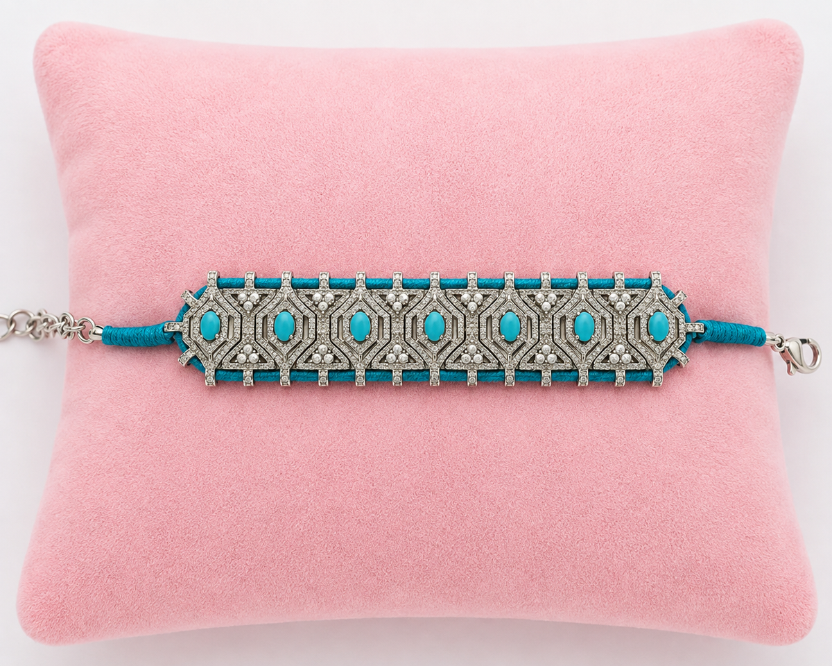 BRACELET MANCHETTE MAHARANI TURQUOISE