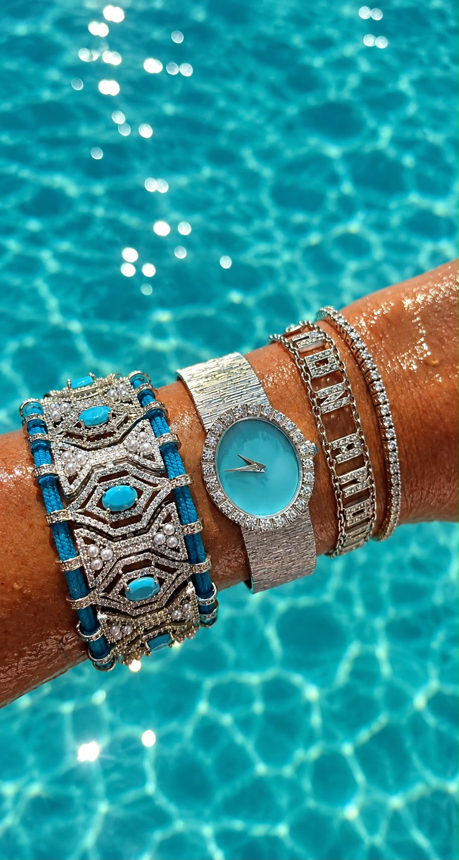 BRACELET MANCHETTE MAHARANI TURQUOISE